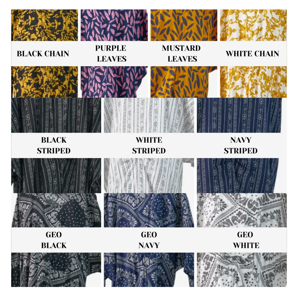 Curva Fabulous - Kaftan Viscose Print Dress - CURVA FABULOUS INDONESIA - Dresses