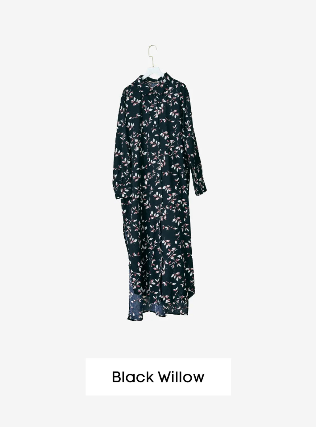 Longline Printed Shirt Dress - The Garden Series