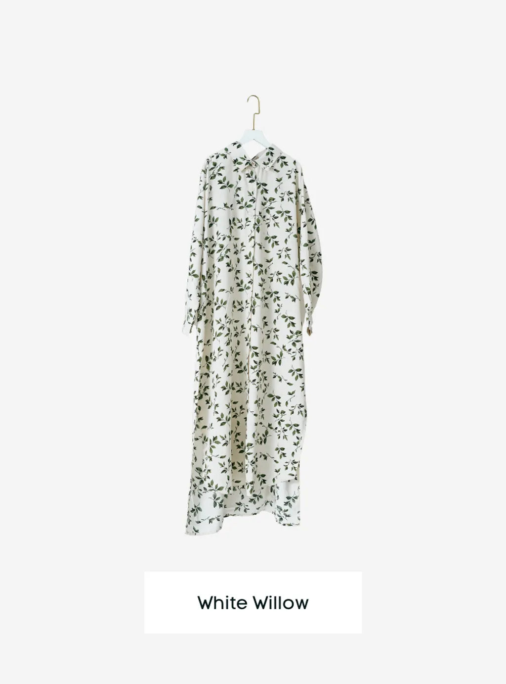 Longline Printed Shirt Dress - The Garden Series
