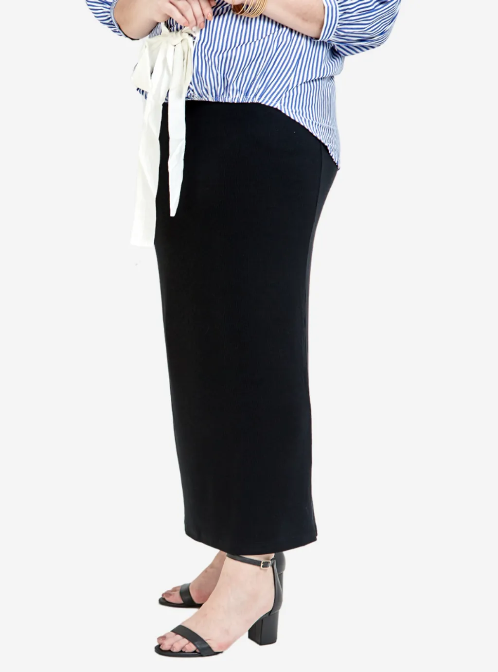 Curva Fabulous - Luna Pencil Skirt - Black Series - CURVA FABULOUS INDONESIA - Long Skirts