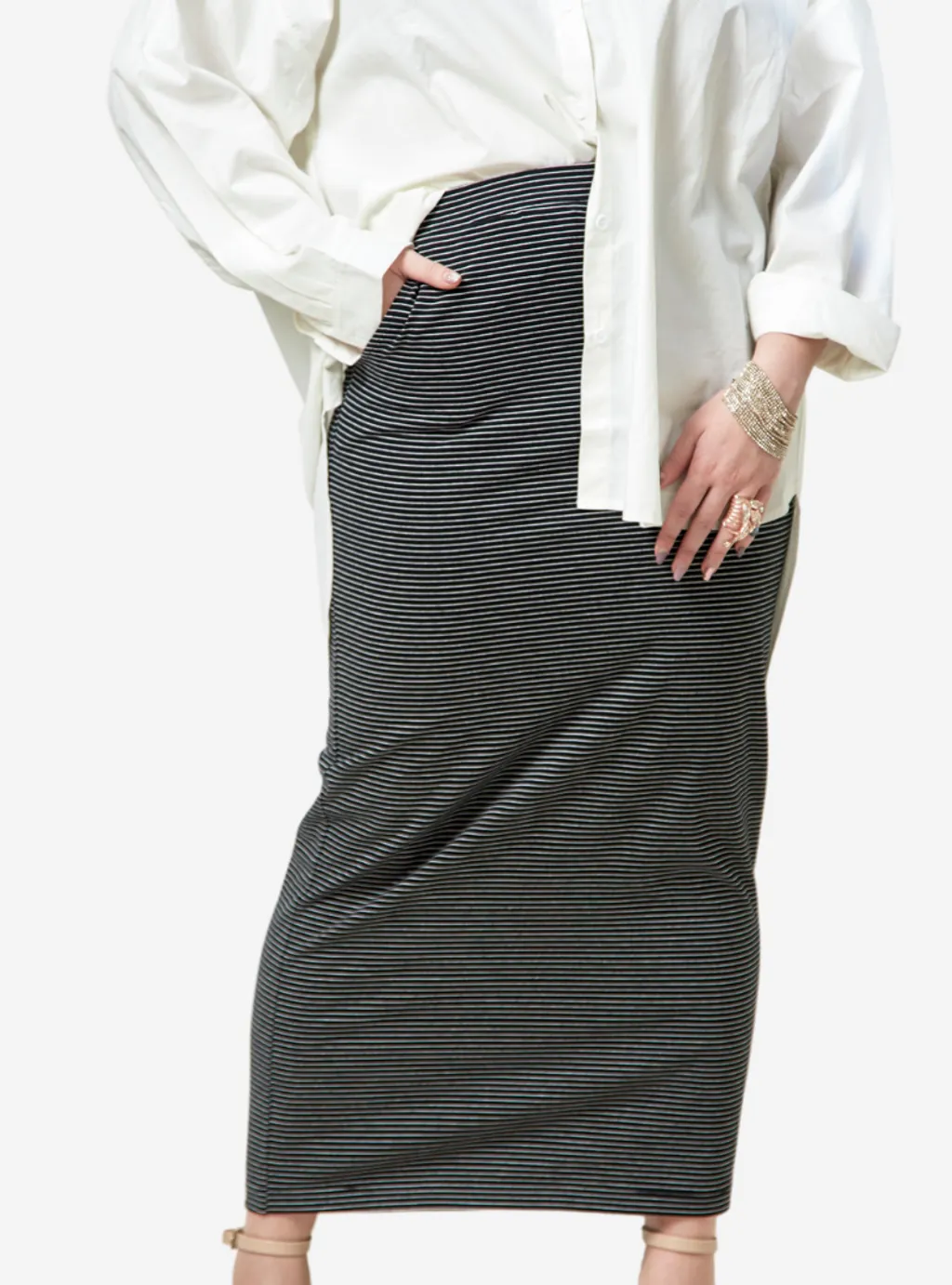 Curva Fabulous - Luna Pencil Skirt - Black Series - CURVA FABULOUS INDONESIA - Long Skirts