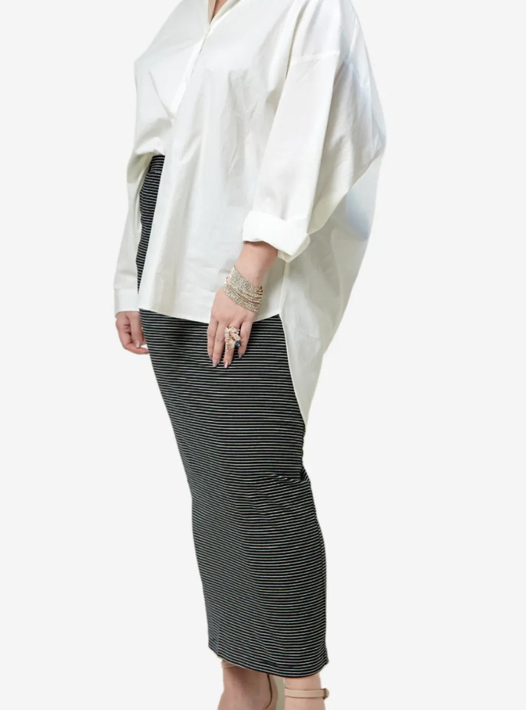 Curva Fabulous - Luna Pencil Skirt - Black Series - CURVA FABULOUS INDONESIA - Long Skirts