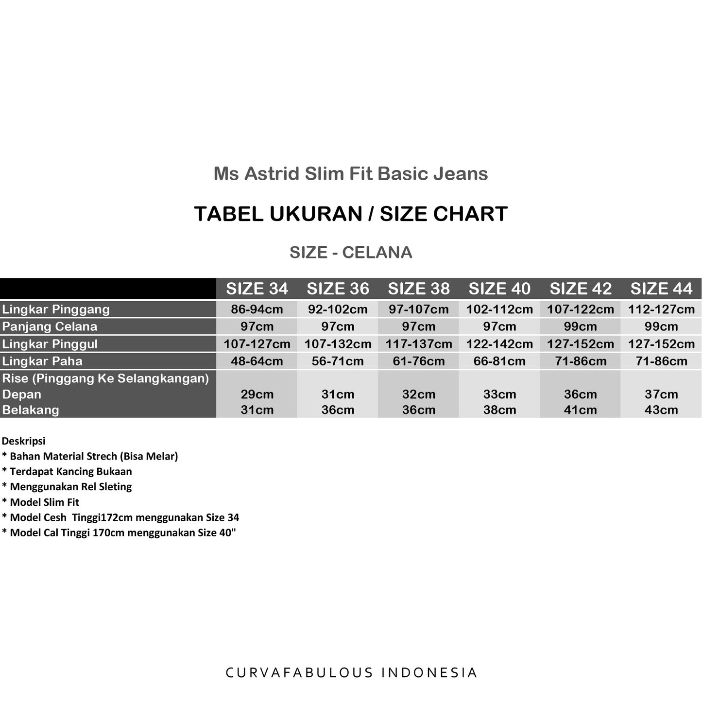 Ms Astrid Slim Fit Basic Jeans