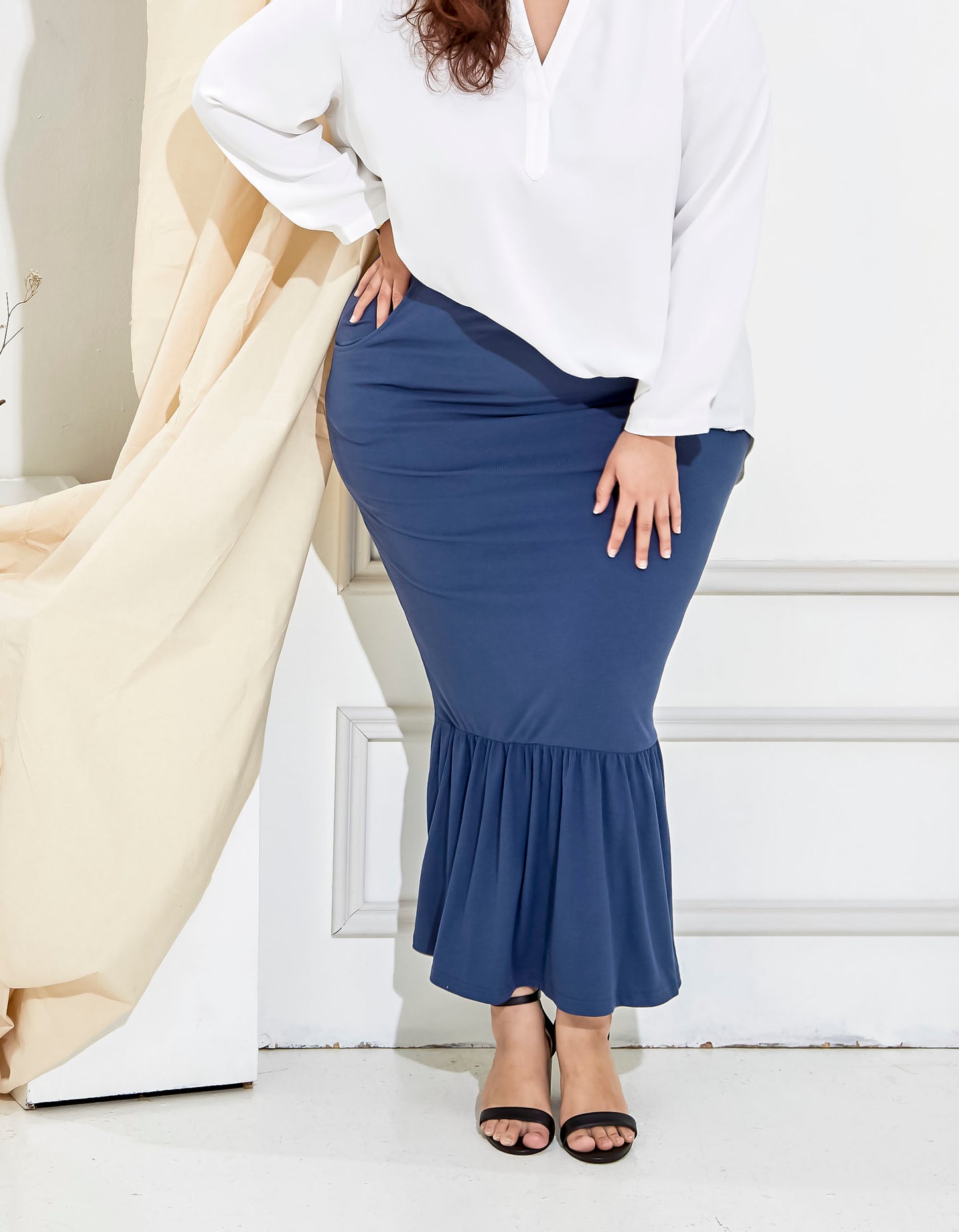 Curva Fabulous - Ms Leia Ruffles Skirt - Fish Tail Series - CURVA FABULOUS INDONESIA - Long Skirts