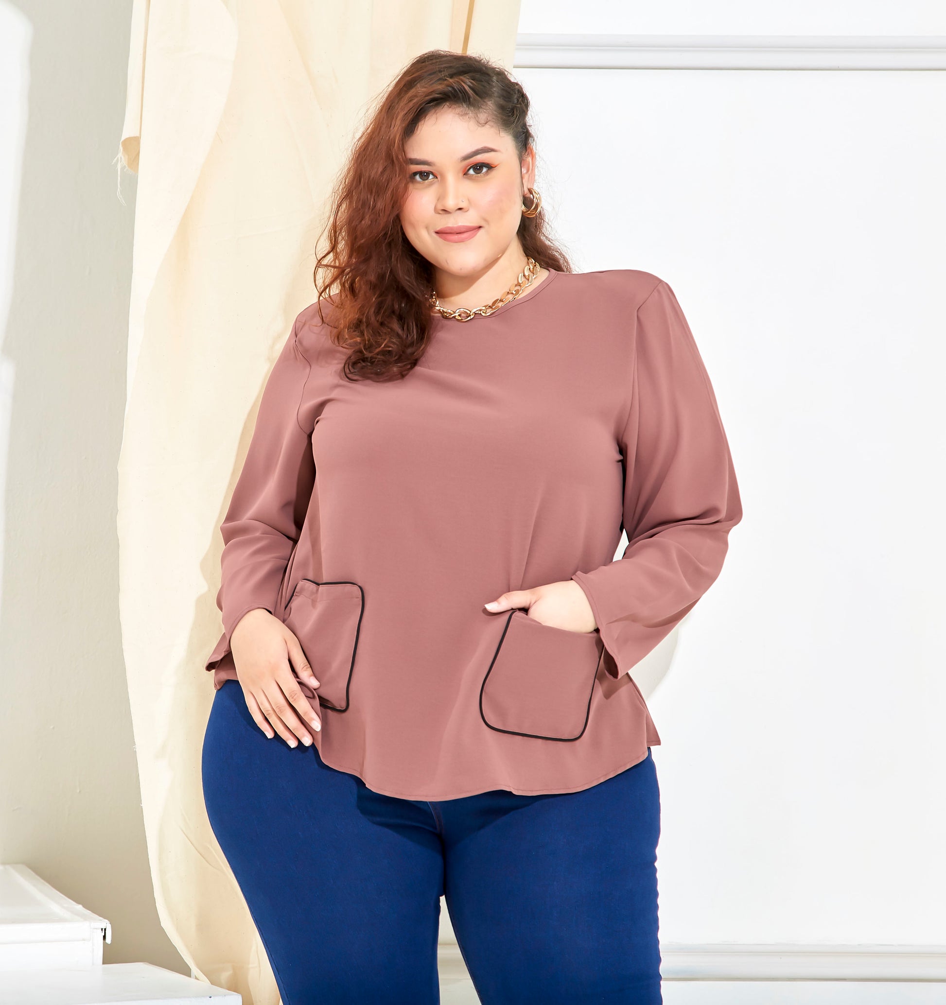 Curva Fabulous - Ms Selena Biker'S Top - CURVA FABULOUS INDONESIA - Shirts & Tops