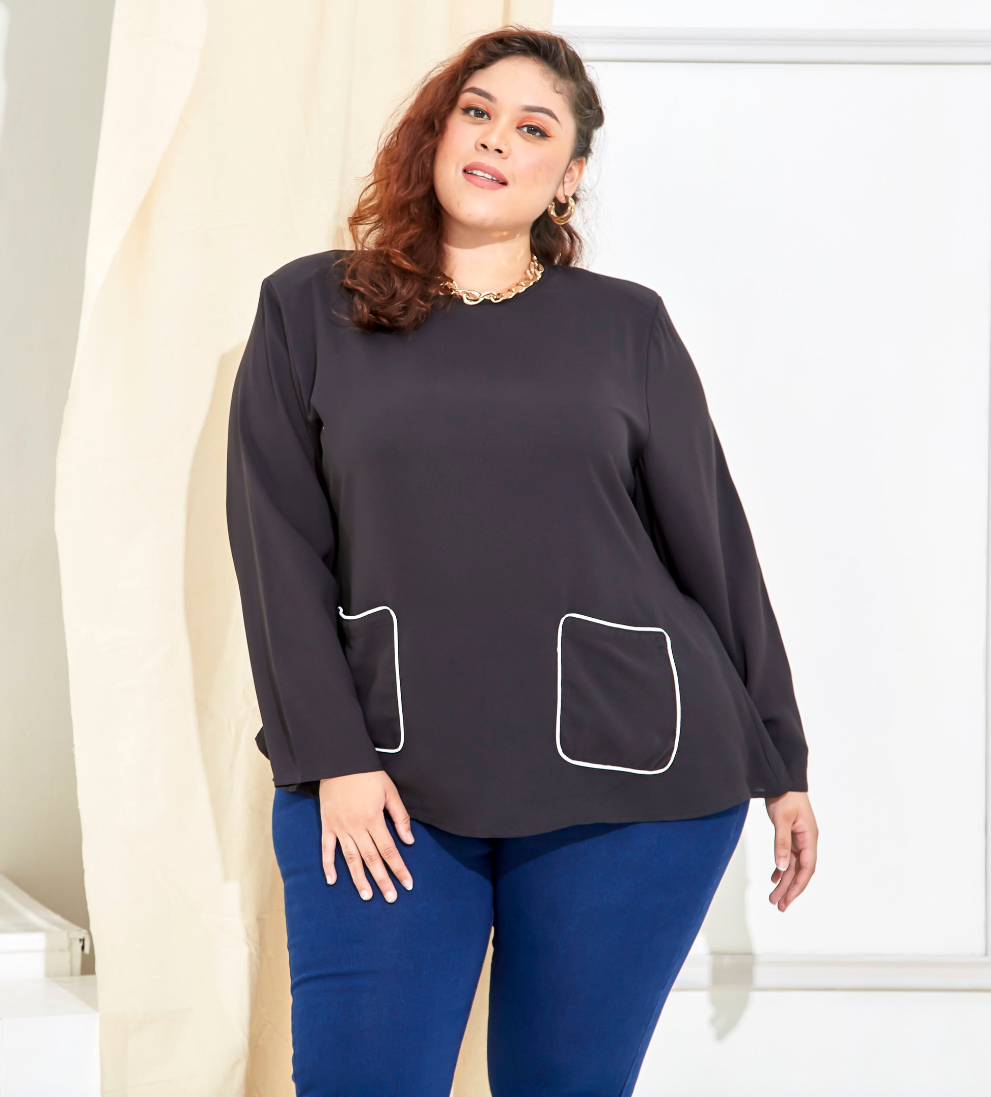 Curva Fabulous - Ms Selena Biker'S Top - CURVA FABULOUS INDONESIA - Shirts & Tops