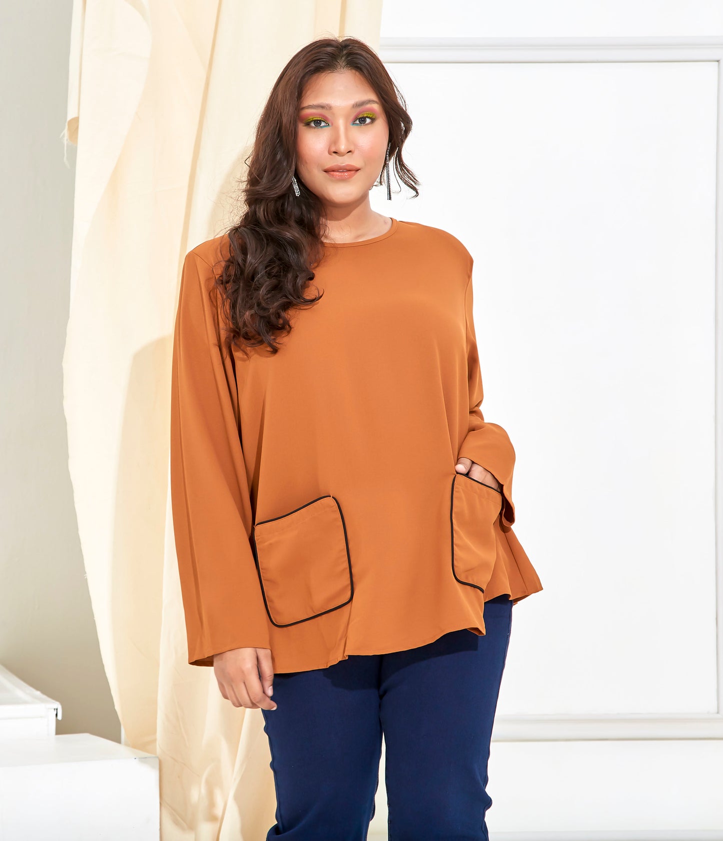 Curva Fabulous - Ms Selena Biker'S Top - CURVA FABULOUS INDONESIA - Shirts & Tops