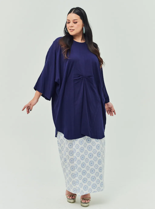 Tun Bedah Kaftan X Front Fold Songket Skirt - Selesa Lebaran