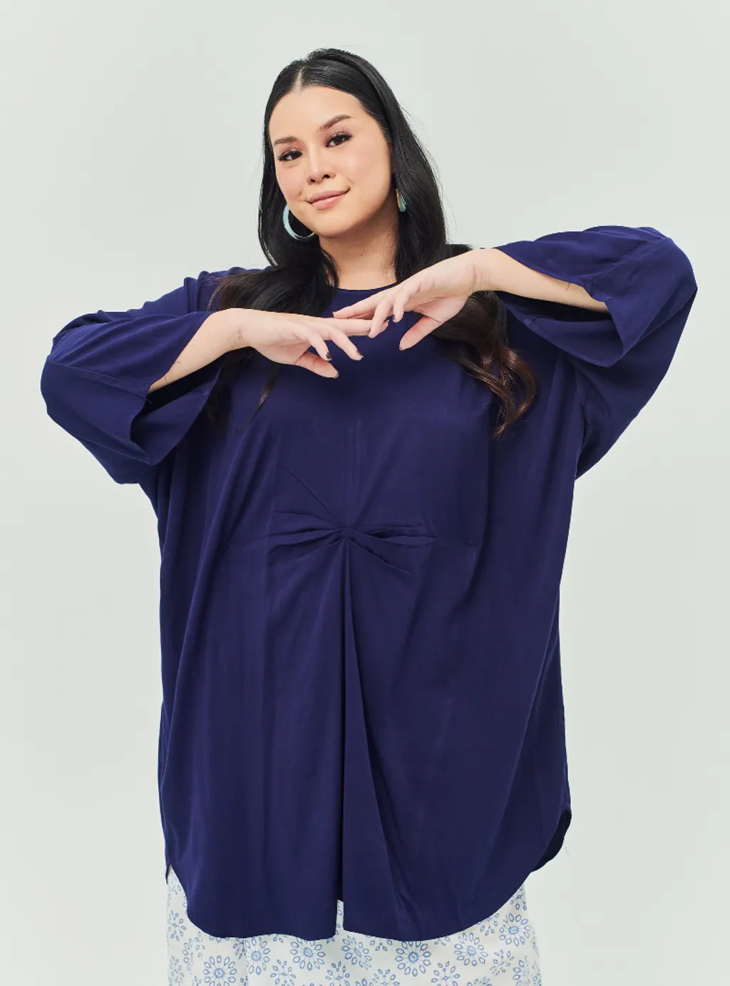 Tun Bedah Kaftan X Front Fold Songket Skirt - Selesa Lebaran