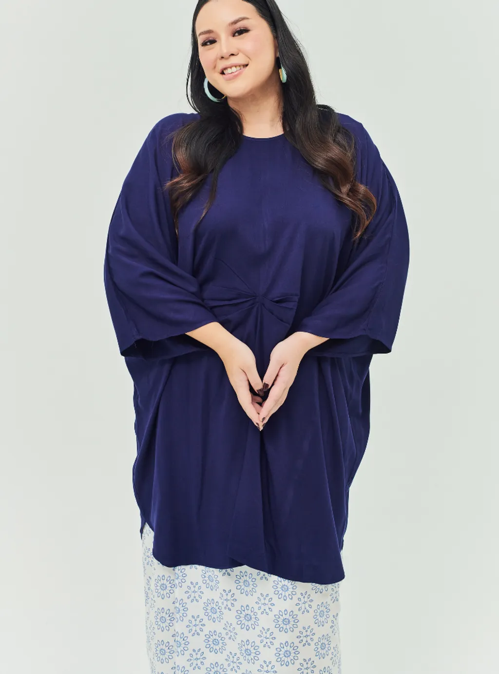 Tun Bedah Kaftan X Front Fold Songket Skirt - Selesa Lebaran