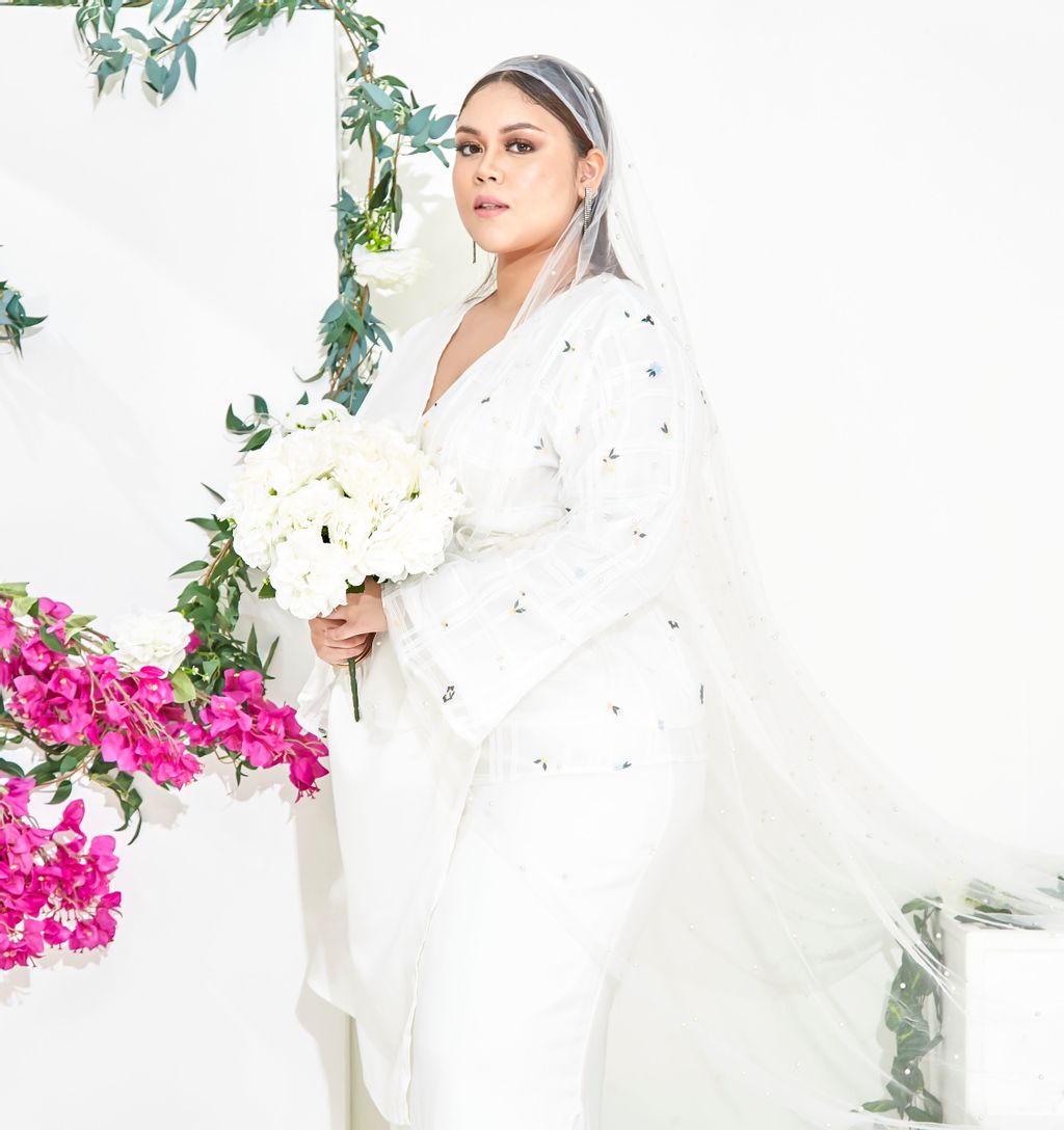 Curva Fabulous - Nelisa Organdy Wrap Kurung Set - CURVA FABULOUS INDONESIA - Outfit Sets