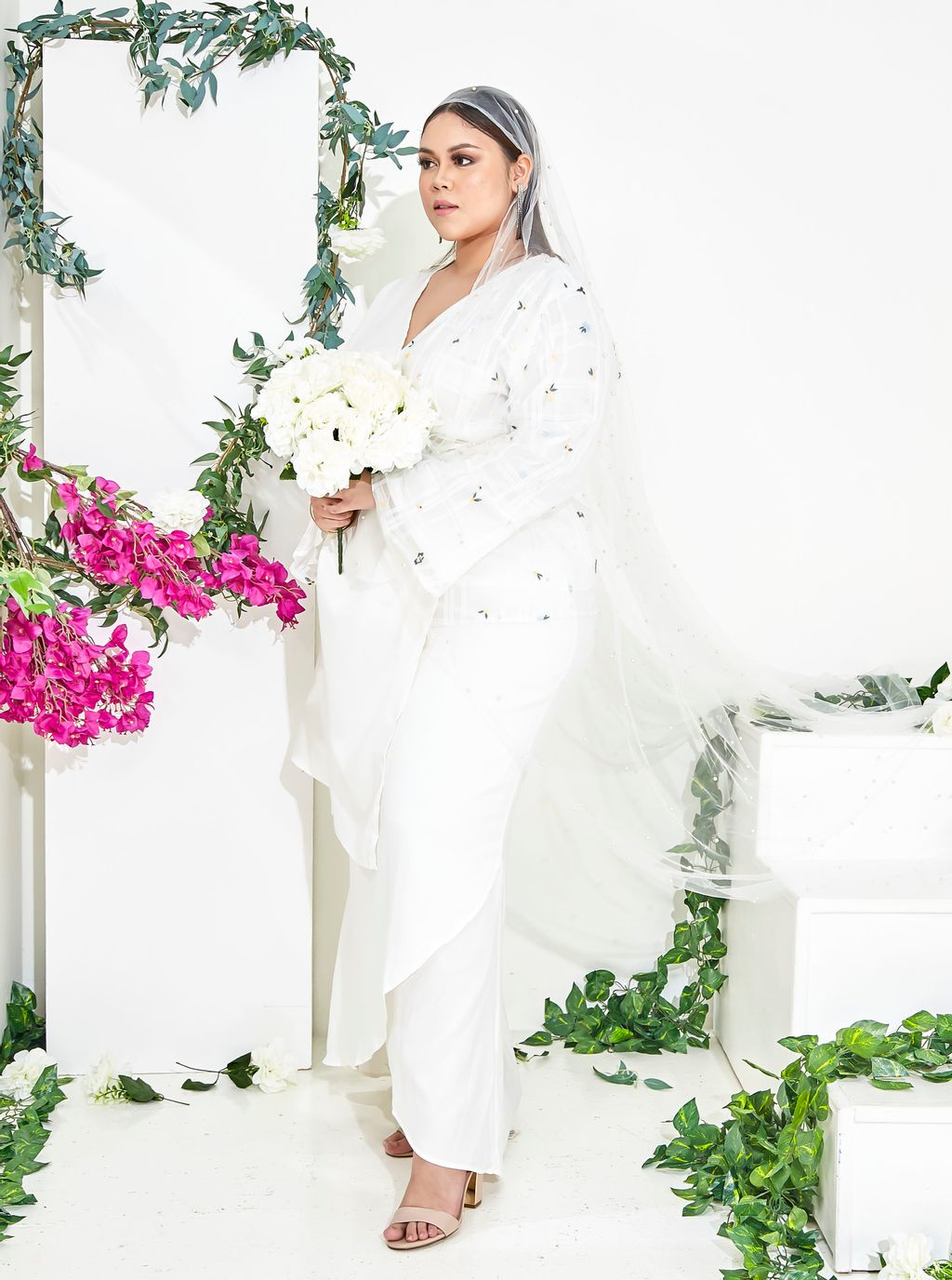 Curva Fabulous - Nelisa Organdy Wrap Kurung Set - CURVA FABULOUS INDONESIA - Outfit Sets