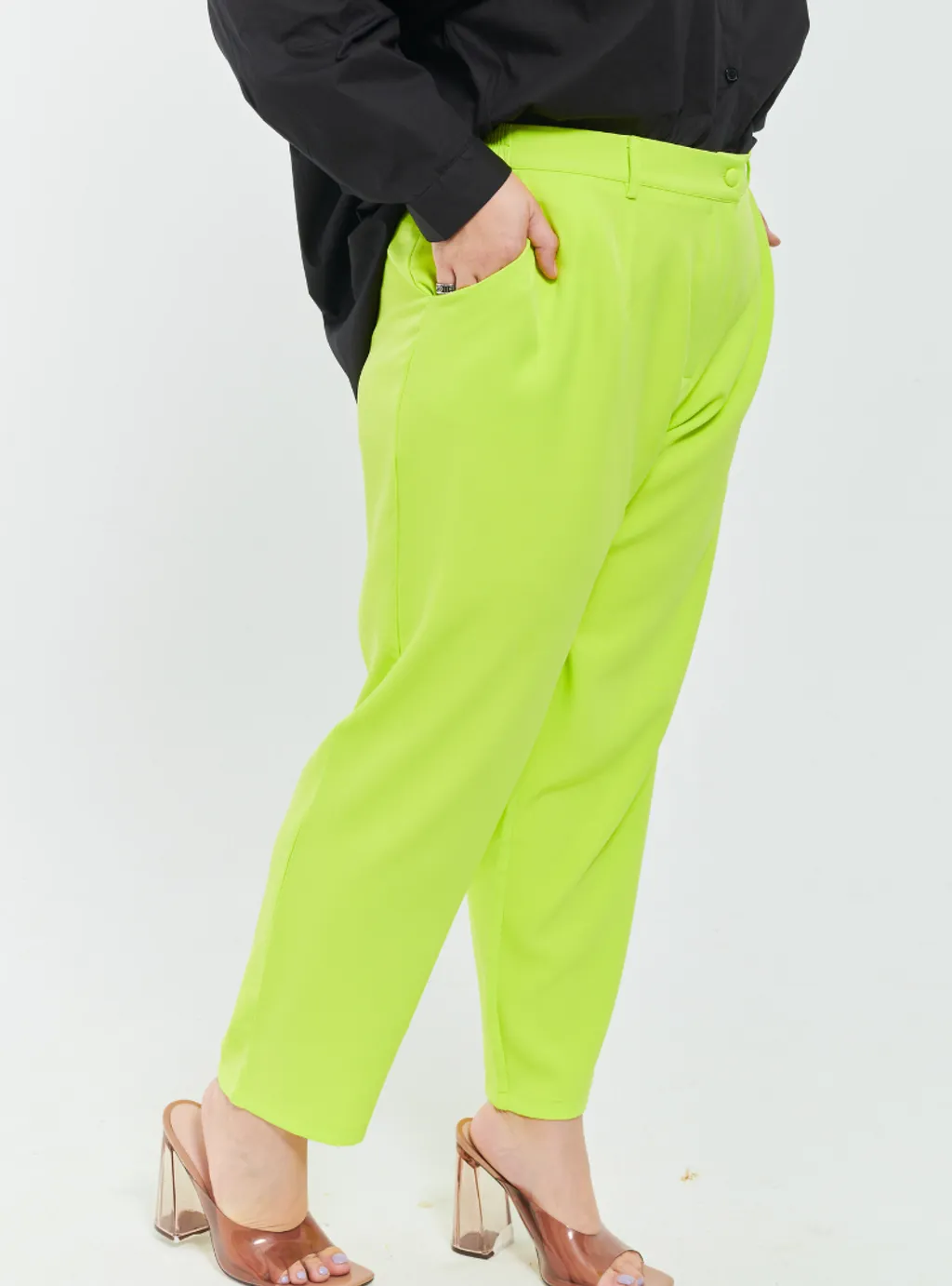 Skinny Tuxedo Pants - Green Palette