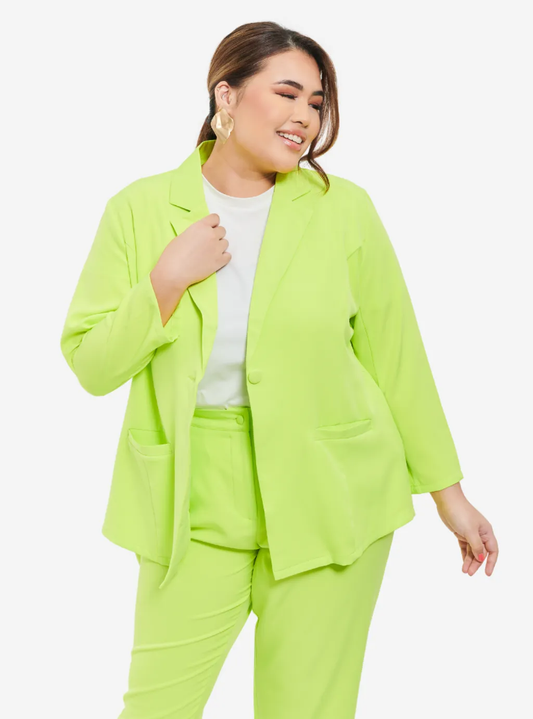 Atasan Blazer Green Palette