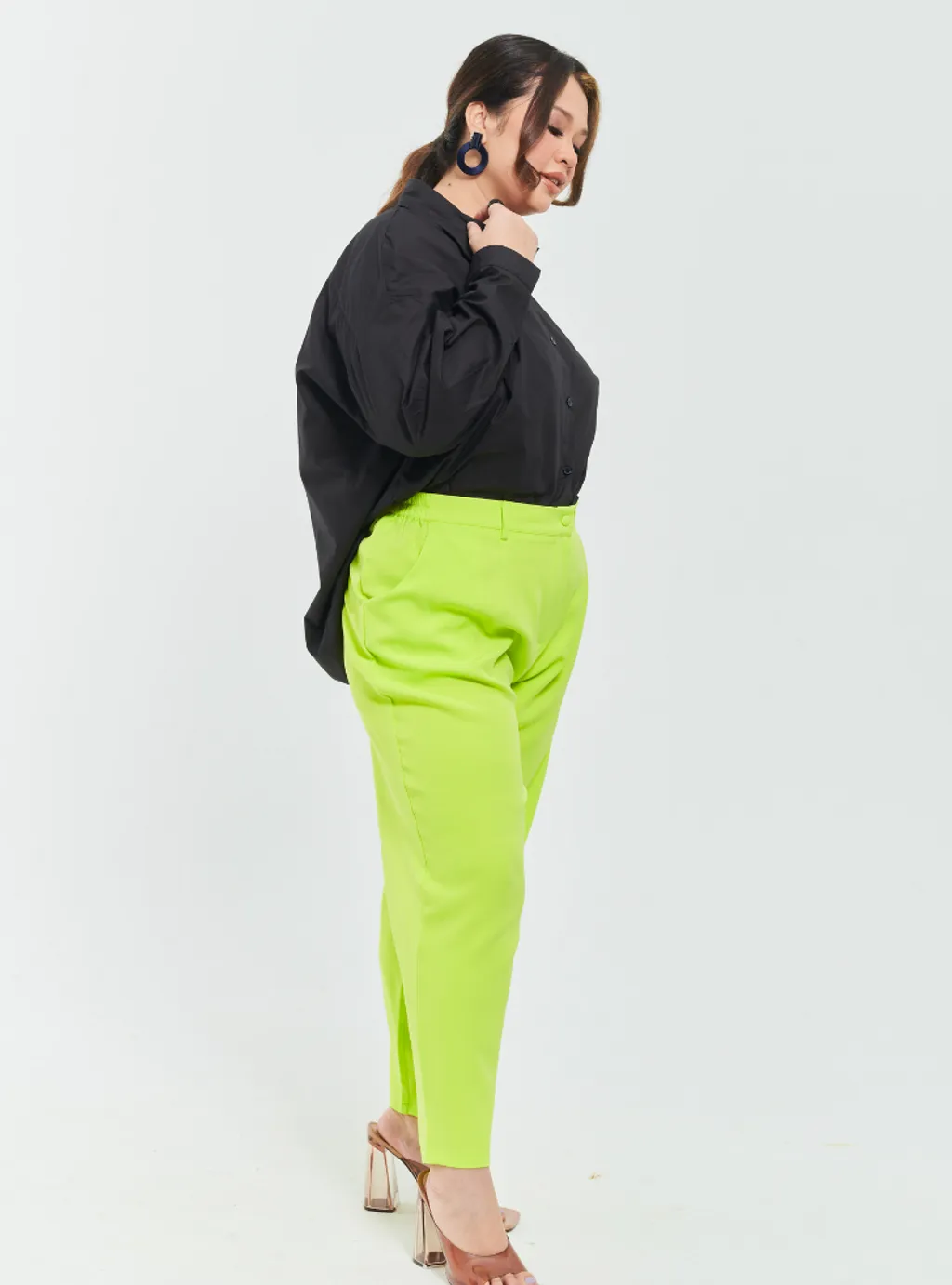 Skinny Tuxedo Pants - Green Palette