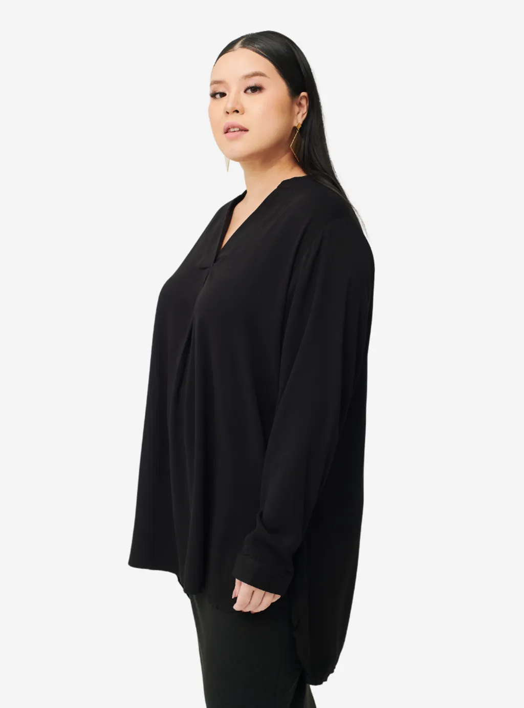 Kemeja Mandarin Collar Shirt - NEW