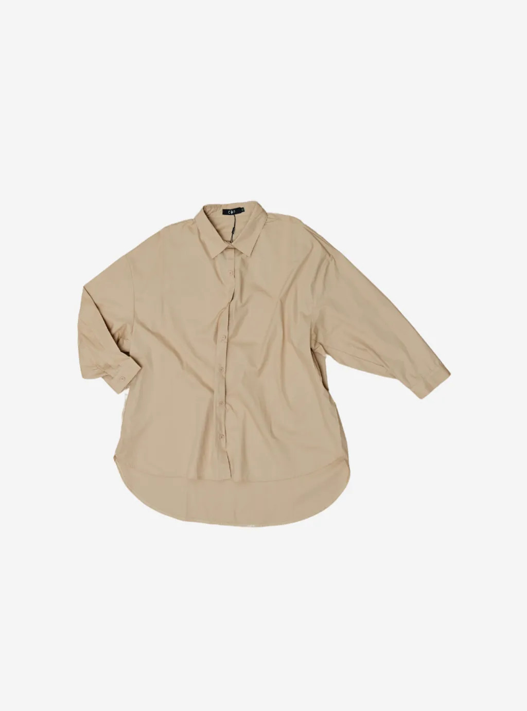 Curva Fabulous - Kemeja Dropped Shoulder Oversize Shirt - Nude Series - Earth Tone - CURVA FABULOUS INDONESIA - Shirts & Tops