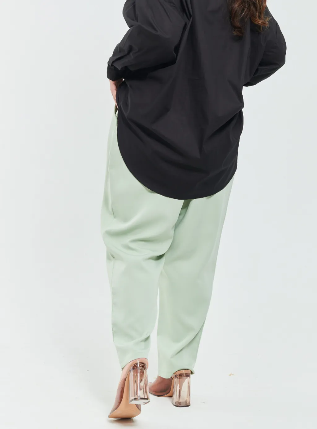 Skinny Tuxedo Pants - Green Palette