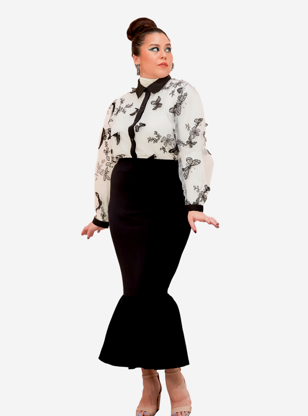 Curva Fabulous - Plus Size Ashley 3D Butterfly Shirt - CURVA FABULOUS INDONESIA - Shirts & Tops