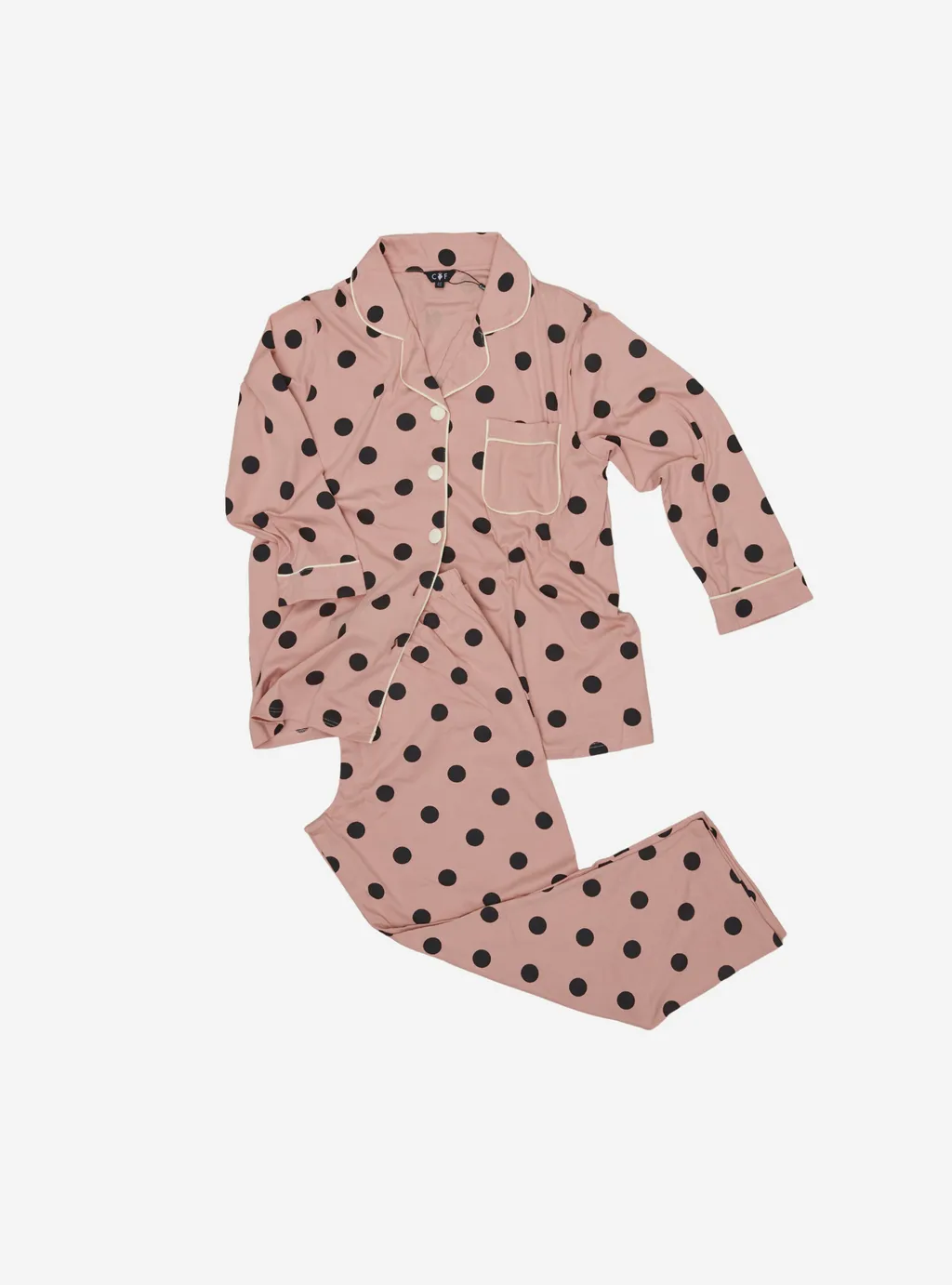 Curva Fabulous - Polka Dotted Premium Cotton Pyjamas - CURVA FABULOUS INDONESIA - Pajamas