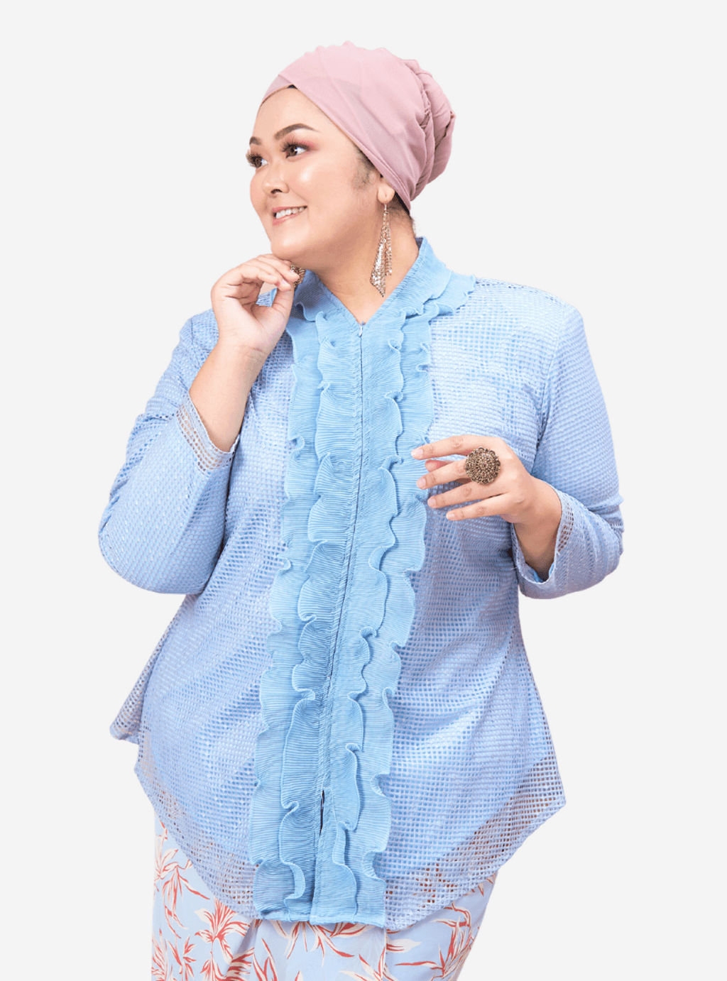 Curva Fabulous - Atasan Pop Yeh Yeh Top - CURVA FABULOUS INDONESIA - kebaya, kurung, shirt, tops - Shirts & Tops