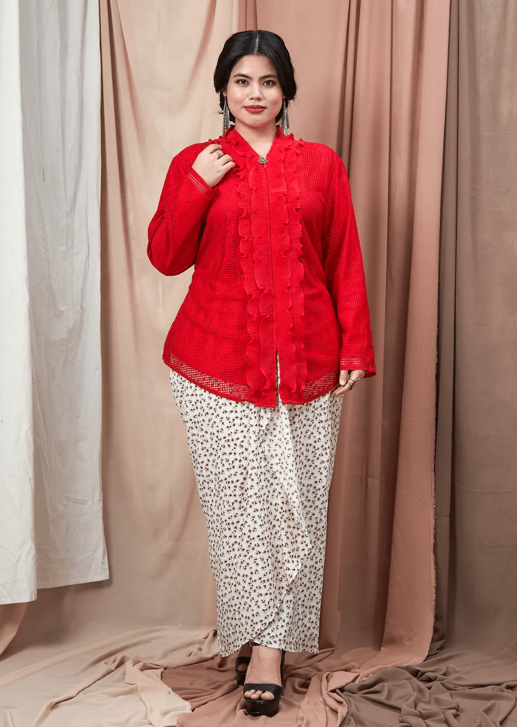 Curva Fabulous - Atasan Pop Yeh Yeh Top - CURVA FABULOUS INDONESIA - kebaya, kurung, shirt, tops - Shirts & Tops