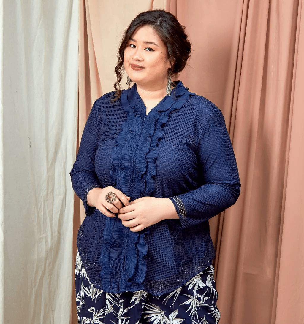 Curva Fabulous - Atasan Pop Yeh Yeh Top - CURVA FABULOUS INDONESIA - kebaya, kurung, shirt, tops - Shirts & Tops