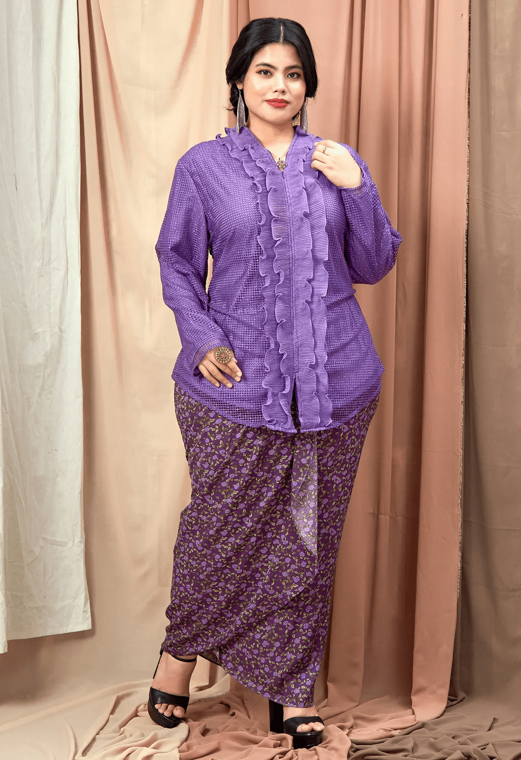Curva Fabulous - Atasan Pop Yeh Yeh Top - CURVA FABULOUS INDONESIA - kebaya, kurung, shirt, tops - Shirts & Tops
