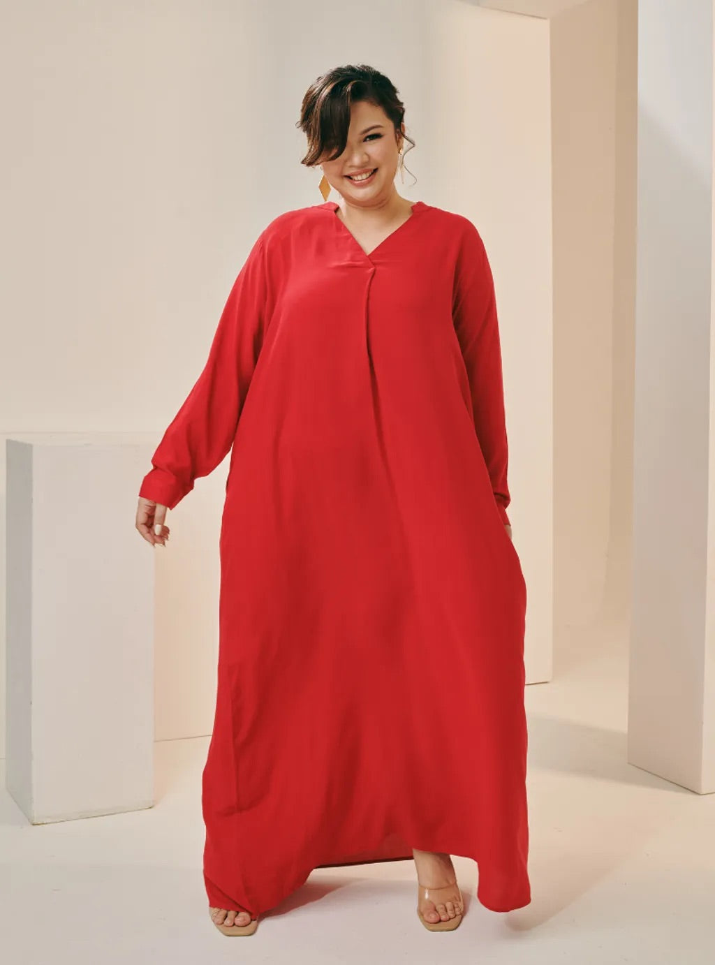 Selsae Mandarin Kaftan Dress