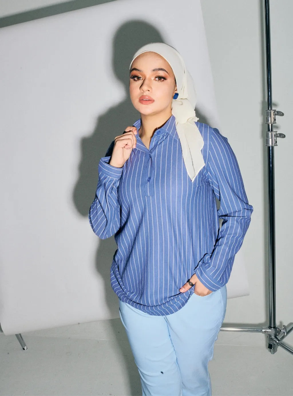 NEW Kemeja Striped Slim Fit Polo