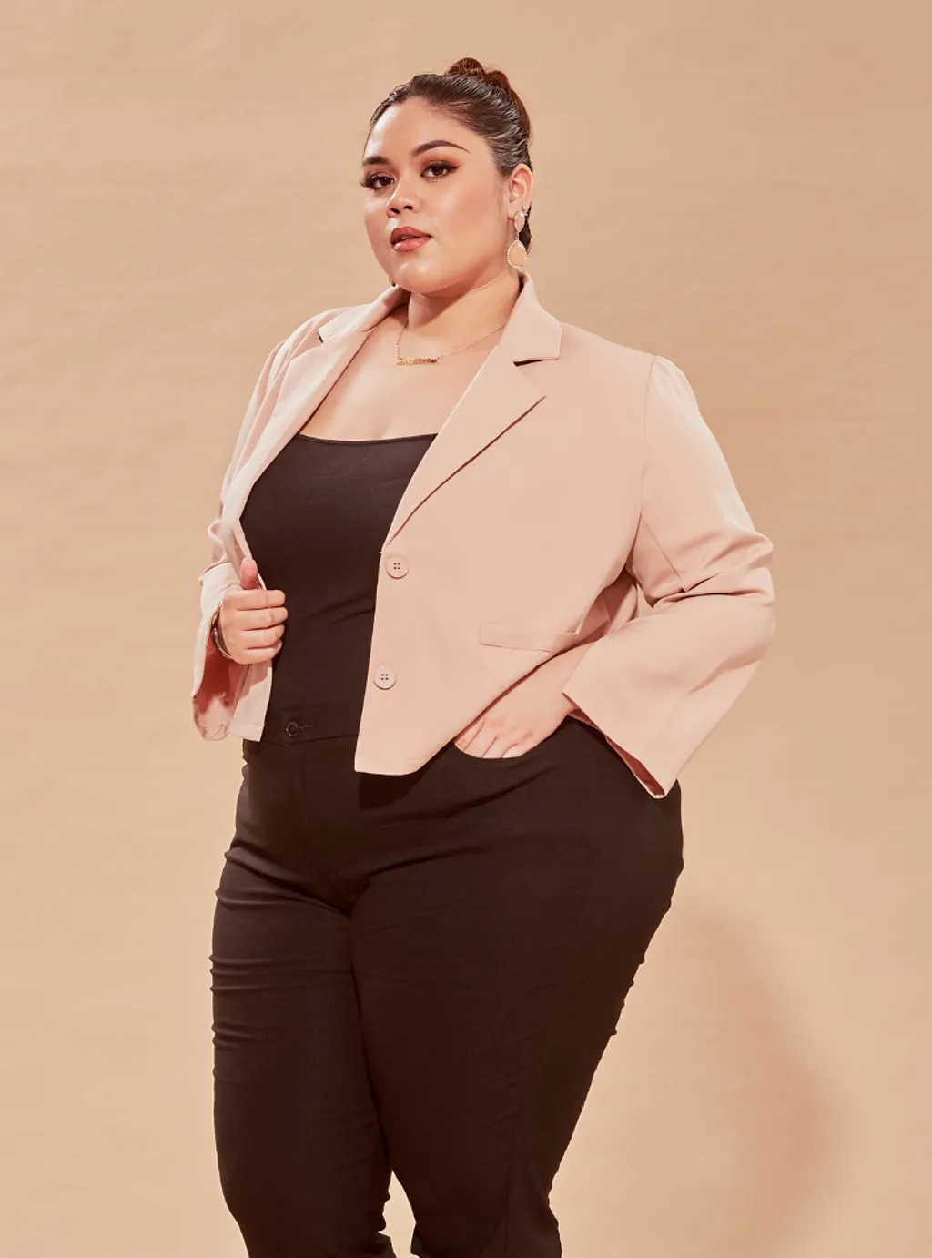 Curva Fabulous - Short Blazer - Nude Series - CURVA FABULOUS INDONESIA - Shirts & Tops