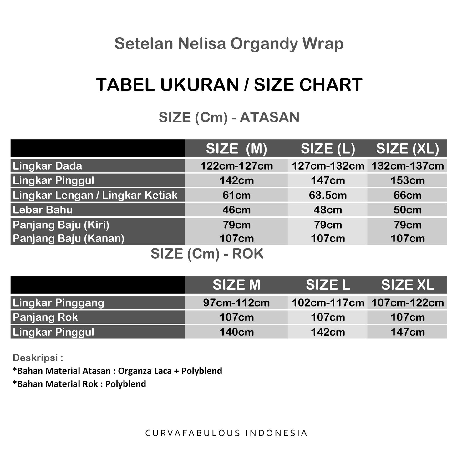 Nelisa Organdy Wrap Kurung Set