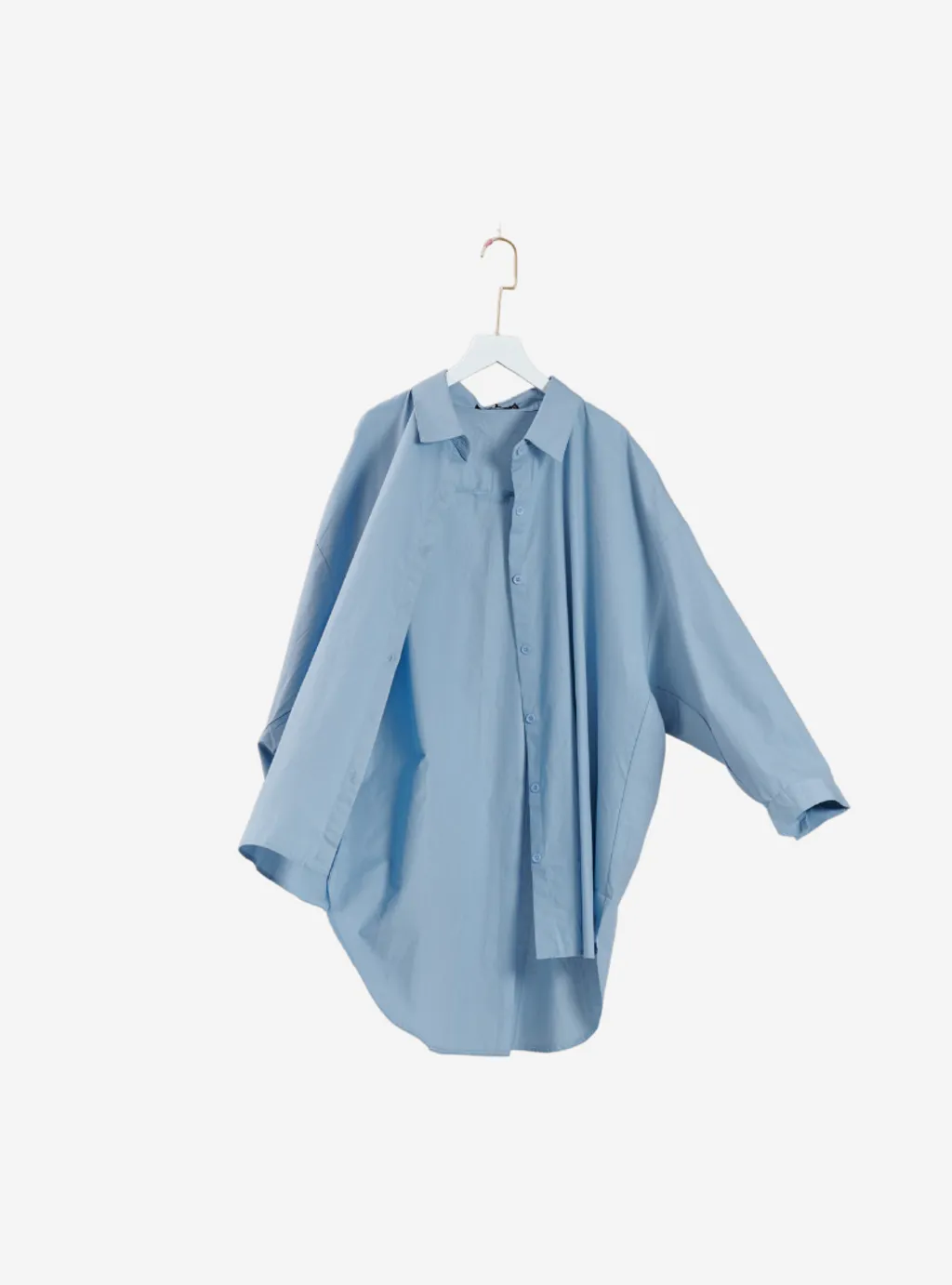 Curva Fabulous - Dropped Shoulder Oversized Shirt - The Bloo Series - CURVA FABULOUS INDONESIA - Shirts & Tops