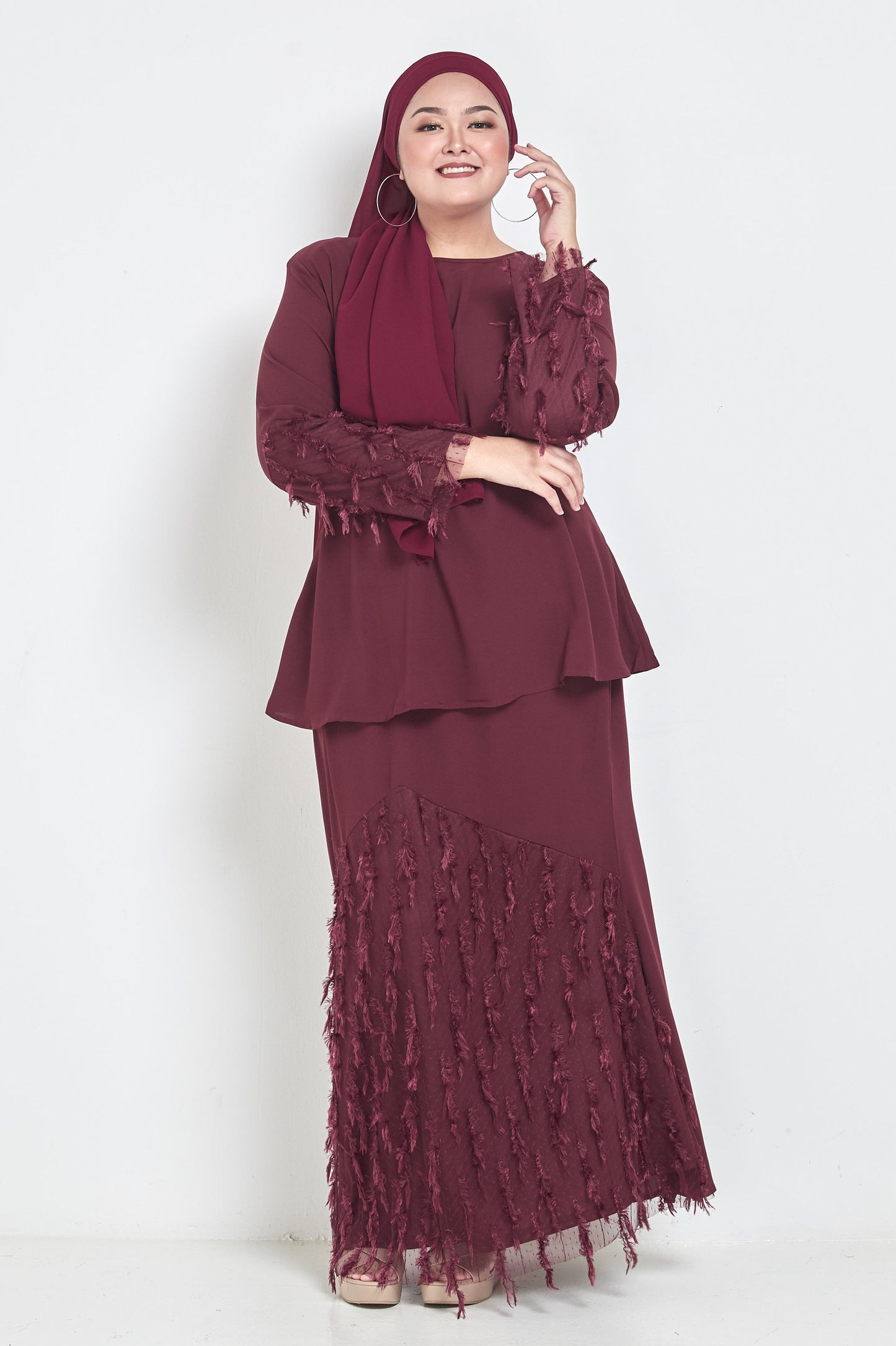 Curva Fabulous - The Minimalist - Lalang Feathers Series - CURVA FABULOUS INDONESIA - Outfit Sets