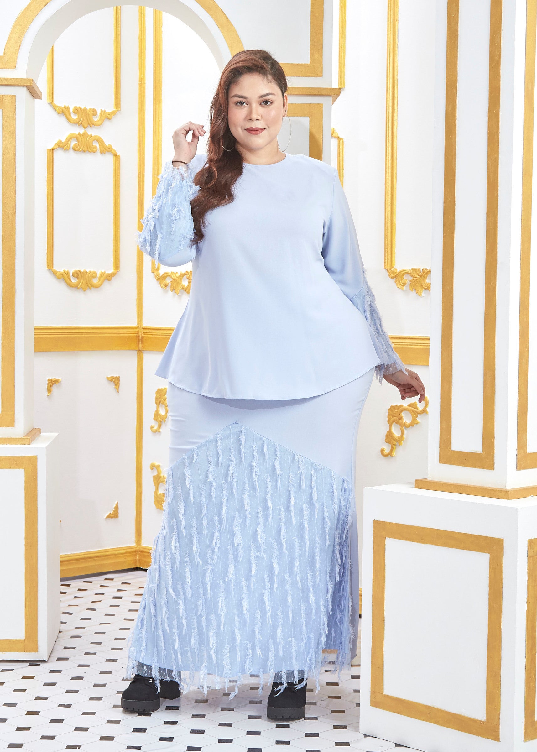 Curva Fabulous - The Minimalist - Lalang Feathers Series - CURVA FABULOUS INDONESIA - Outfit Sets