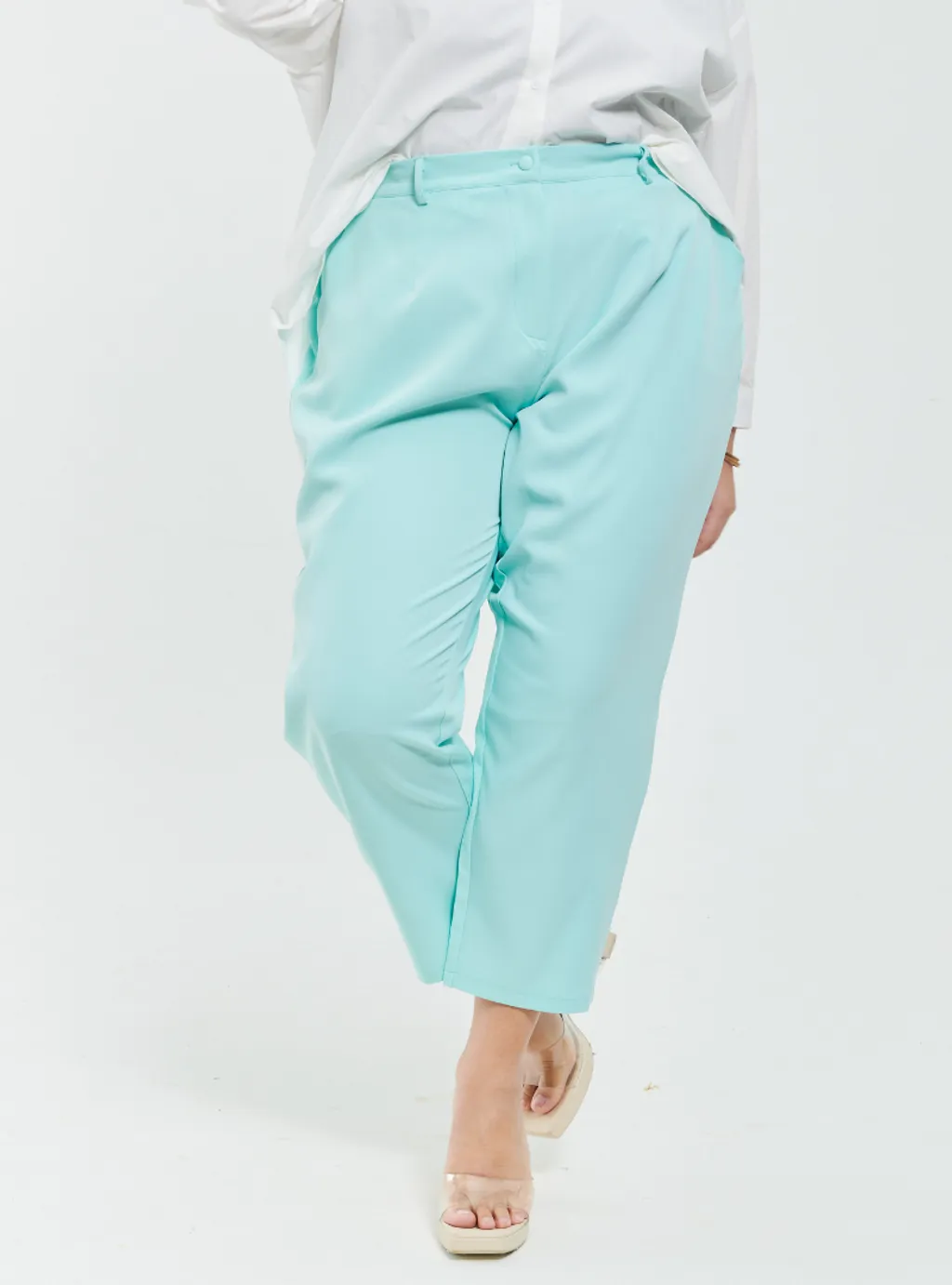 Skinny Tuxedo Pants - Green Palette