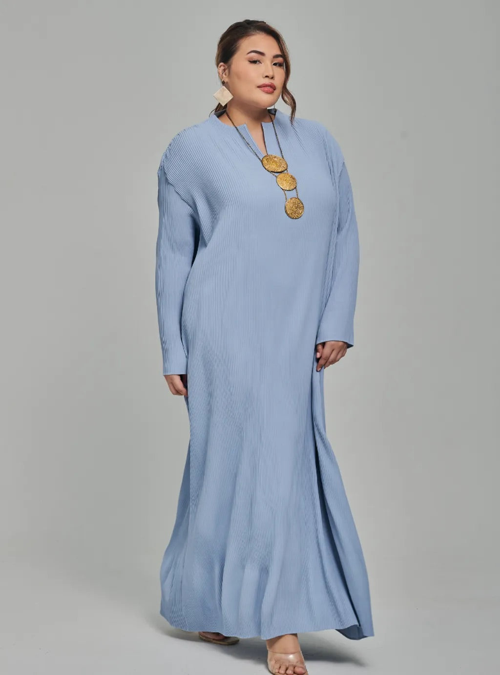 Tun Aimellia Plisket Maxi Dress