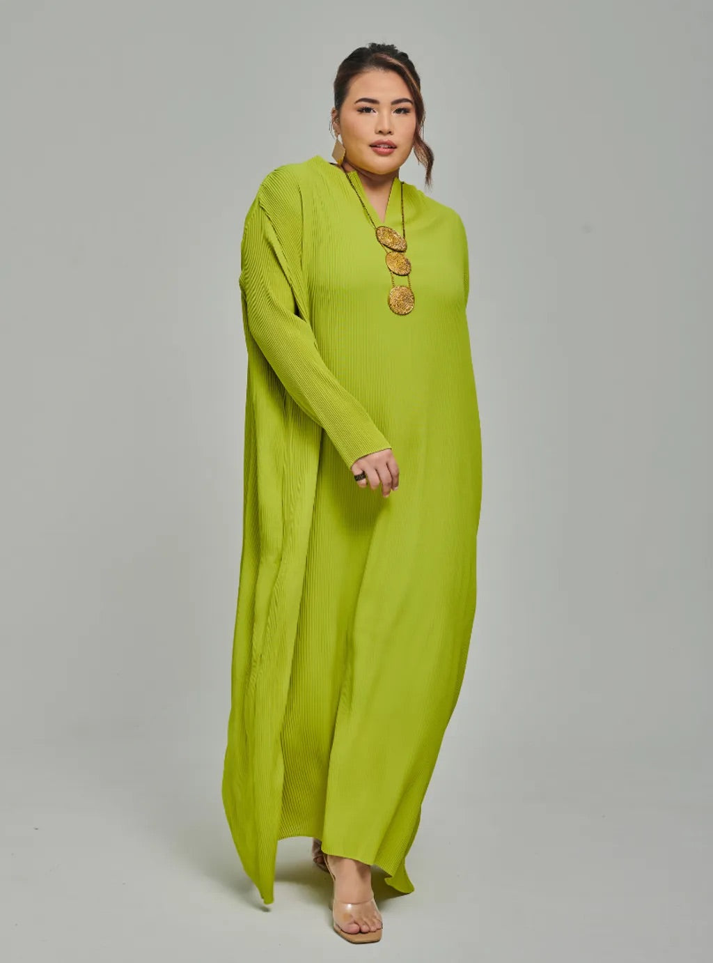 Tun Aimellia Plisket Maxi Dress