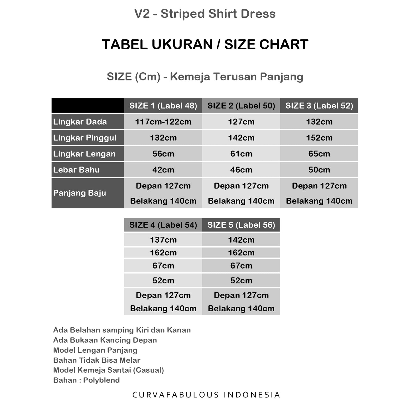 Curva Bf Shirt - Striped Shirt Dress