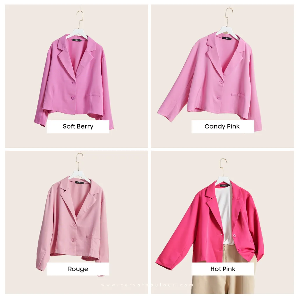 Curva Fabulous - Short Blazer - Pink Series - CURVA FABULOUS INDONESIA - Shirts & Tops