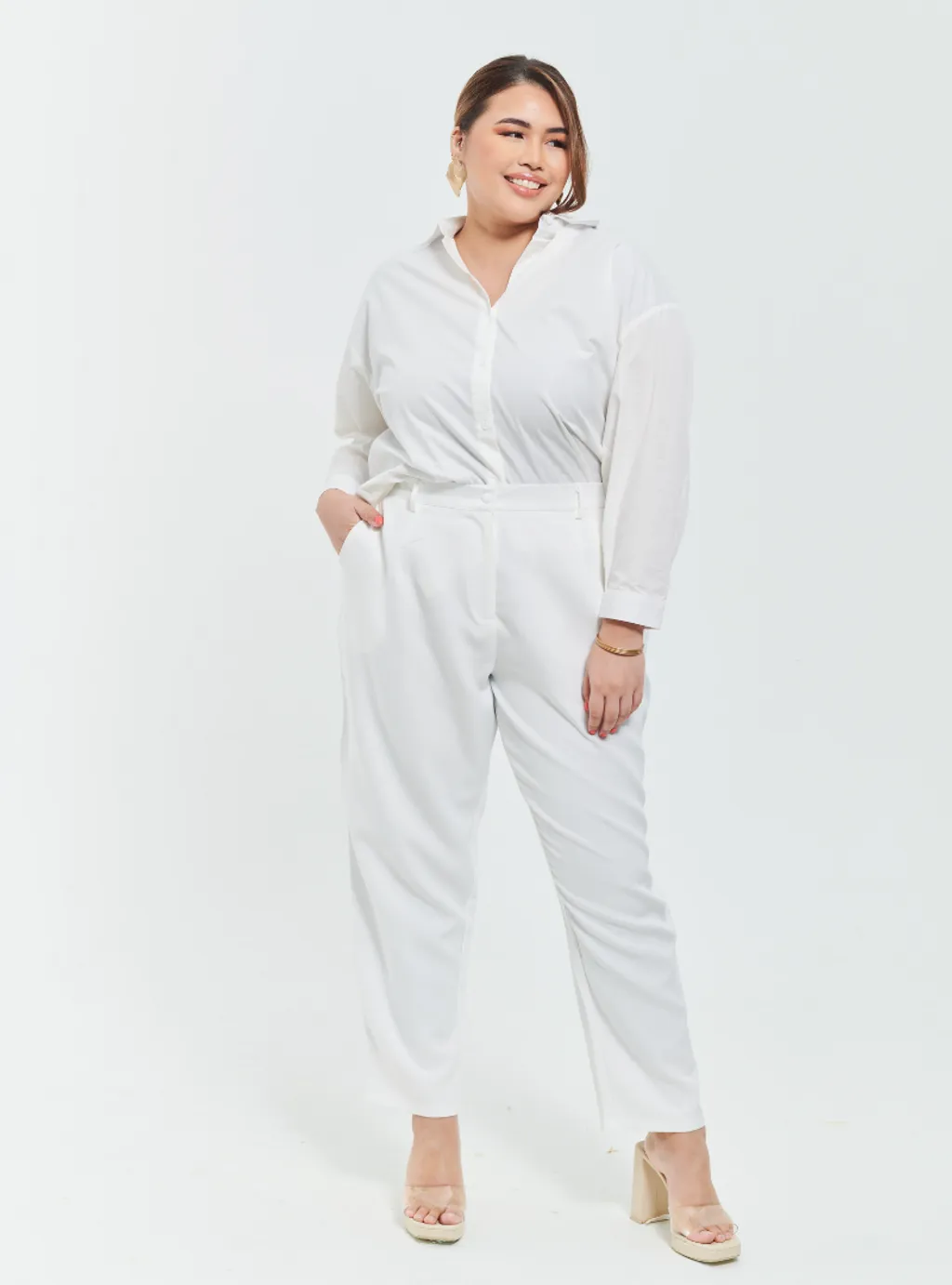 Skinny Tuxedo Pants - Green Palette