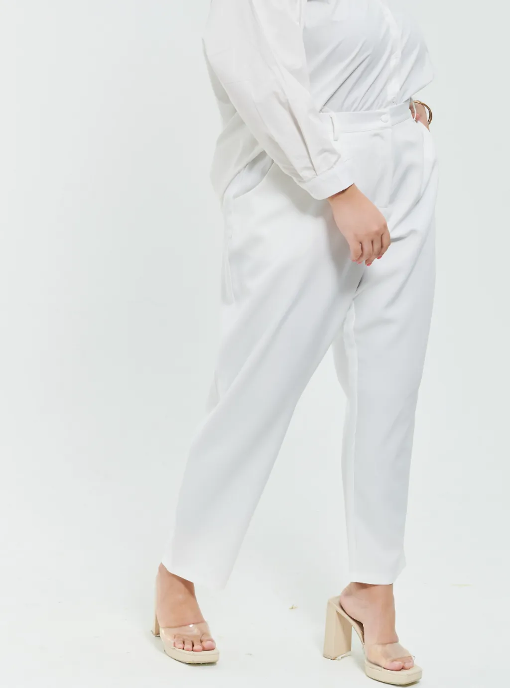 Skinny Tuxedo Pants - Green Palette