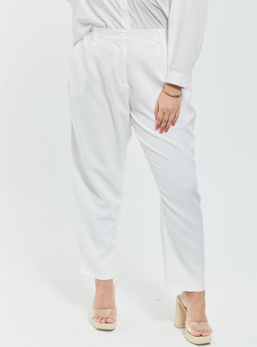 Skinny Tuxedo Pants - Green Palette