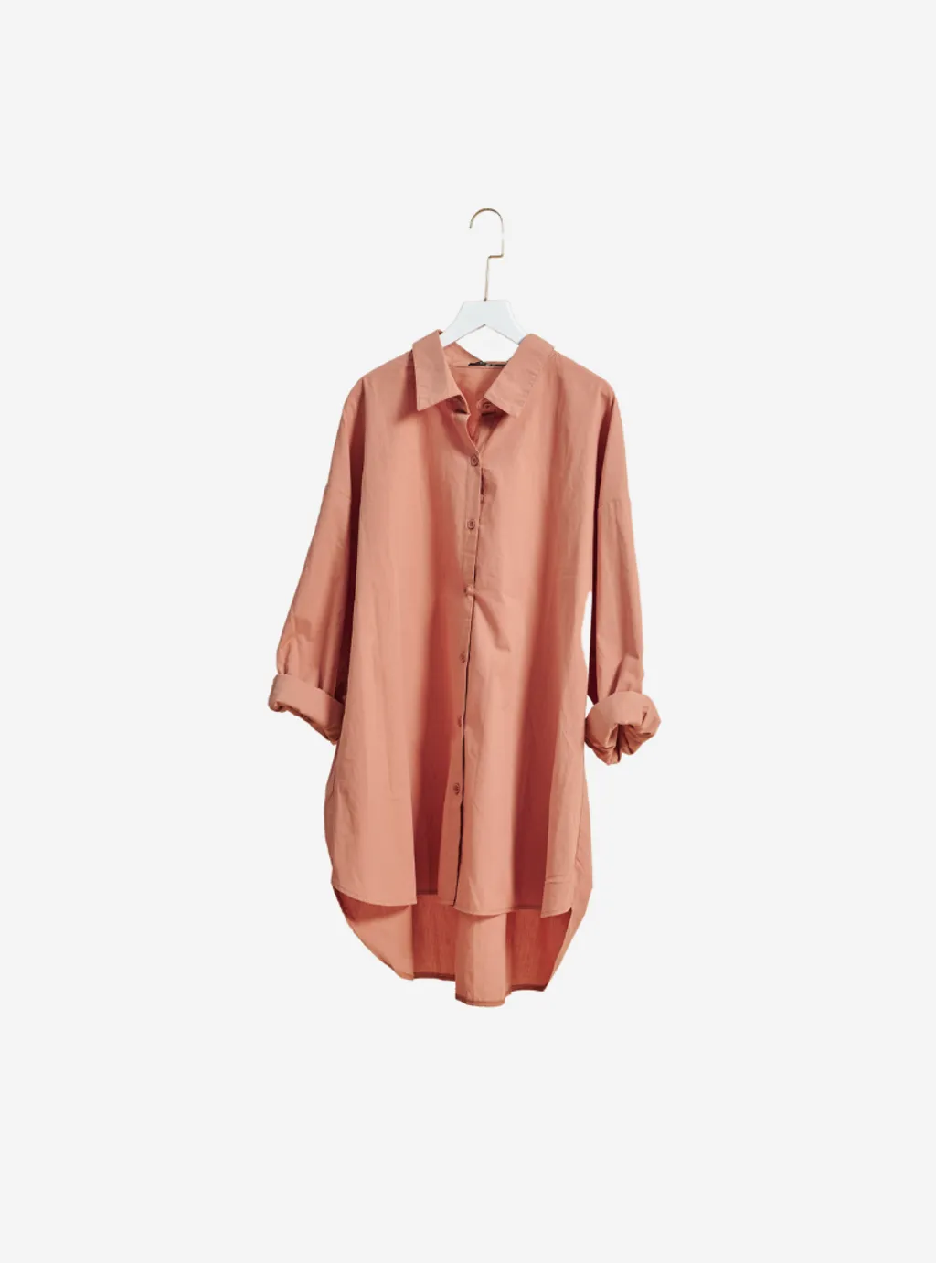 Curva Fabulous - Kemeja Dropped Shoulder Oversize Shirt - Milk Tea Series - CURVA FABULOUS INDONESIA - Shirts & Tops