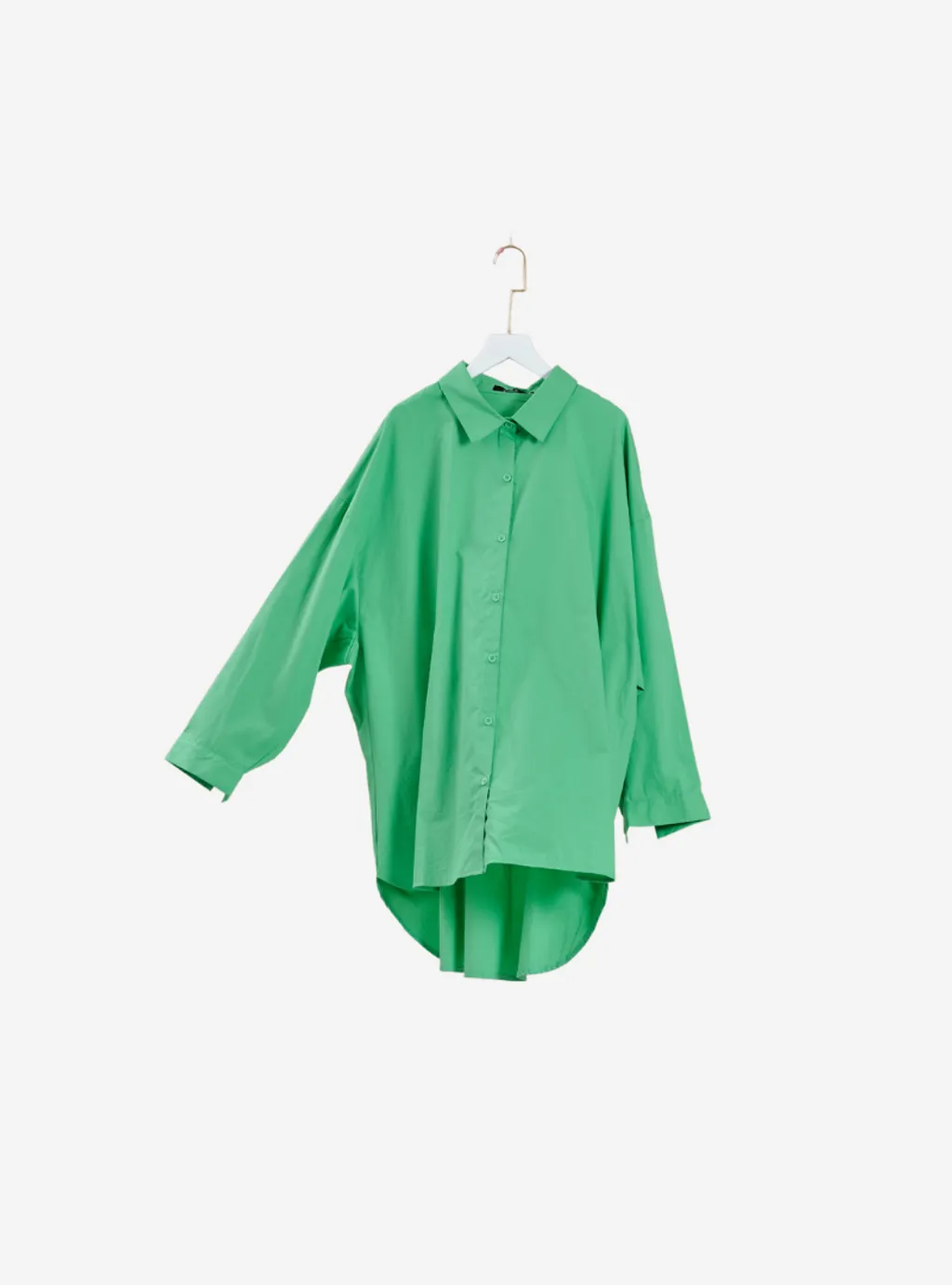 Curva Fabulous - Kemeja Dropped Shoulder Oversize Shirt - New Batch Vibrant  Green Series - CURVA FABULOUS INDONESIA - Shirts & Tops