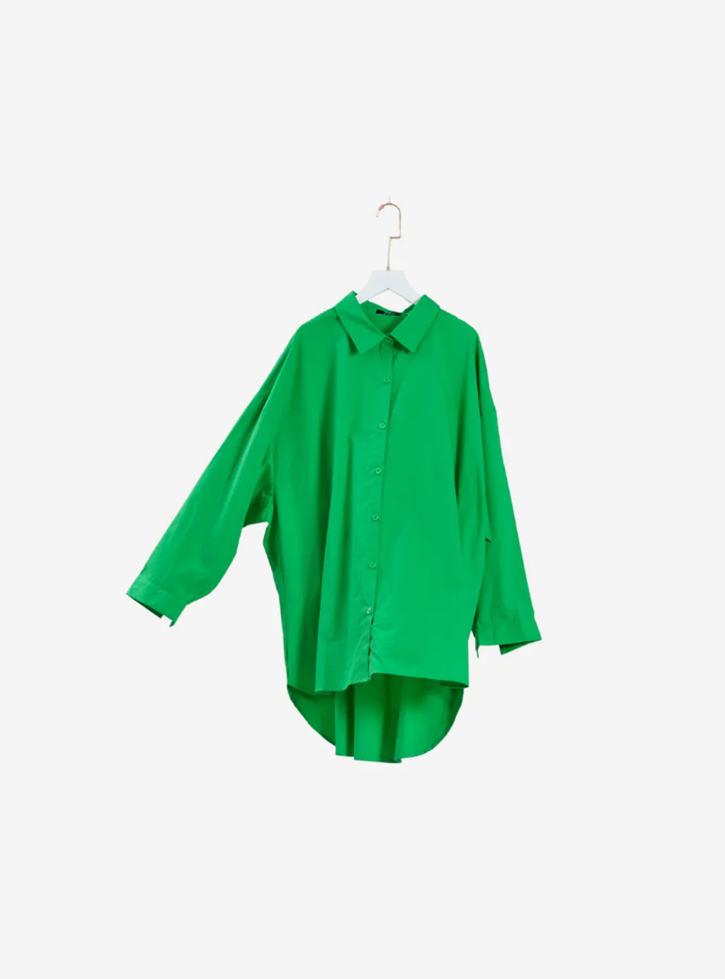 Curva Fabulous - Kemeja Dropped Shoulder Oversize Shirt - New Batch Vibrant  Green Series - CURVA FABULOUS INDONESIA - Shirts & Tops