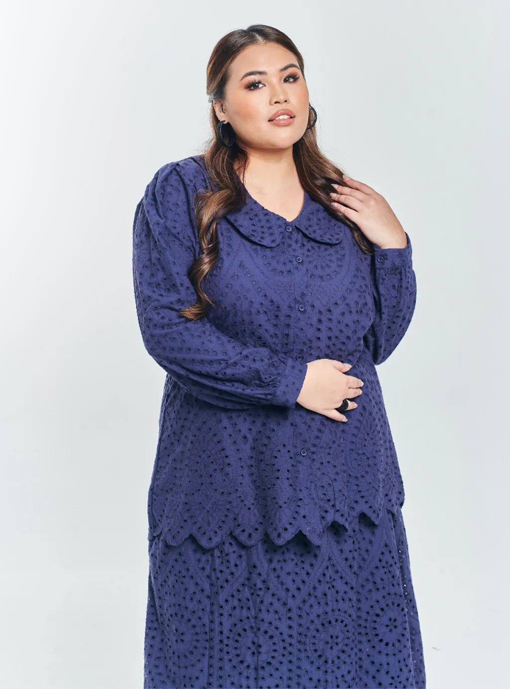 Setelan Tun Hasmah Eyelet Doll