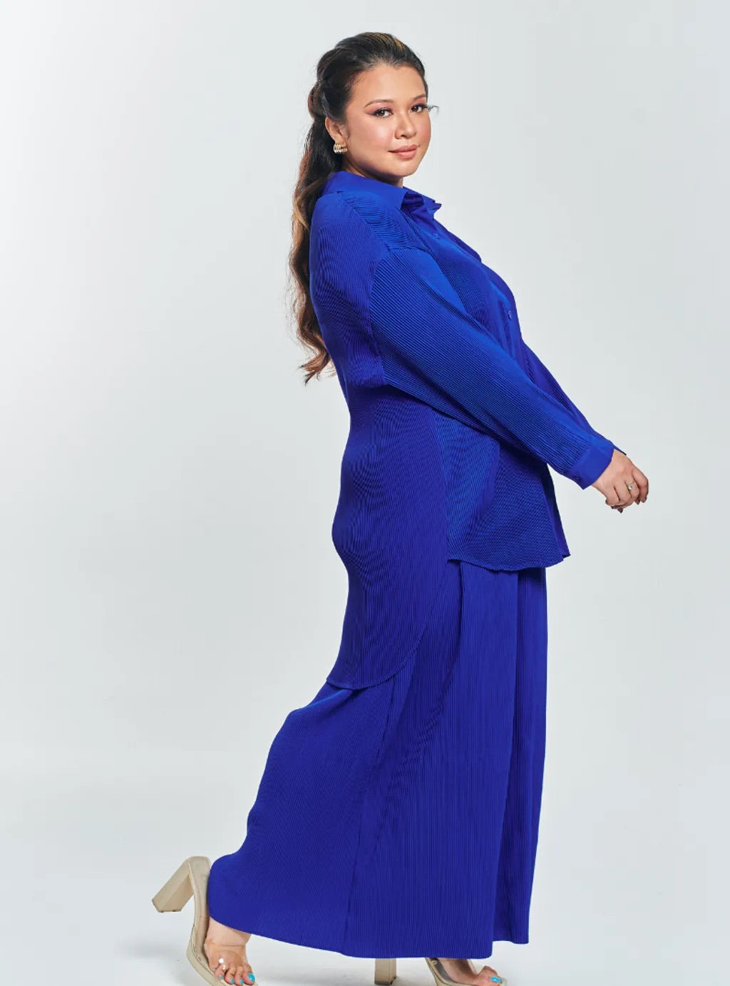 Tun Izzah Pleated Co-ord Set Vibrant