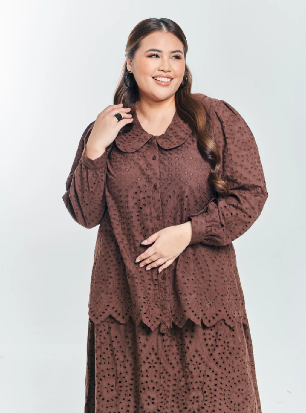 Setelan Tun Hasmah Eyelet Doll