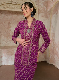 Setelan Seri Cempaka Embroidered Kebaya Kurung